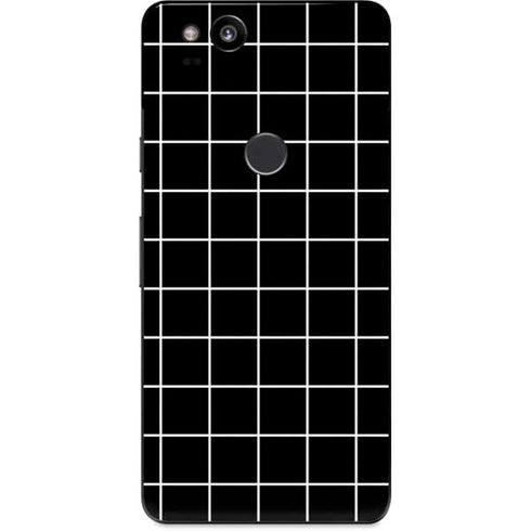 Black Grid Google Pixel 2 Skin